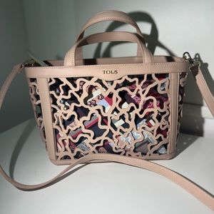 Medium TOUS Kaos Shock tote bag in pink